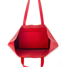 Load image into Gallery viewer, Everyday Leather Tote Bag RED
