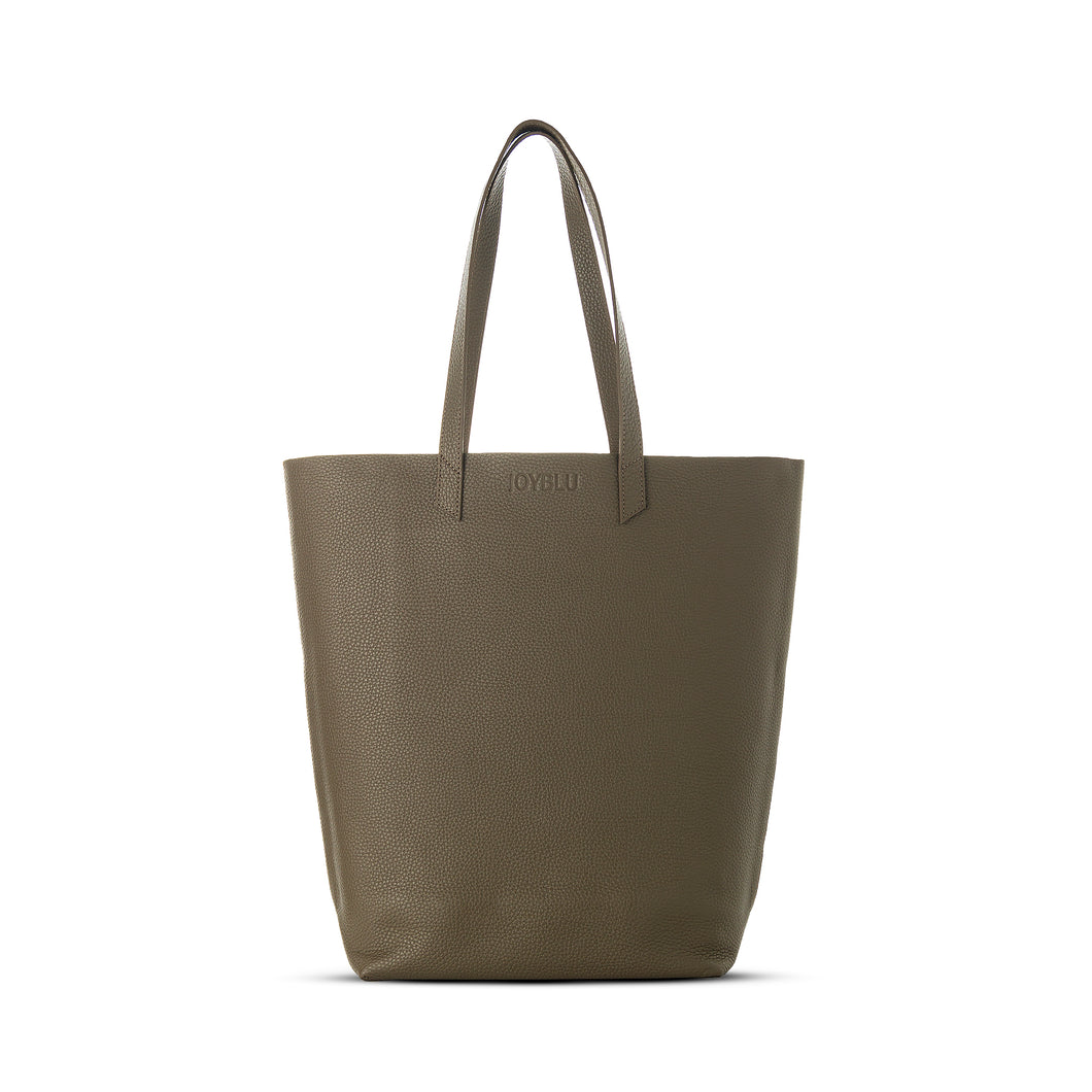 Everyday Leather Tote Bag KHAKI